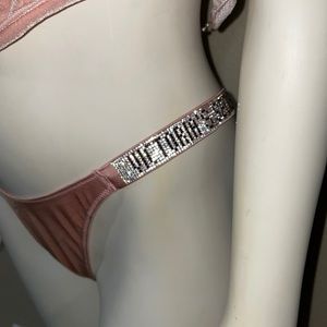 Victoria’s Secret Bling Strap Panty Very sexy smooth shine strap Brazilian panty
